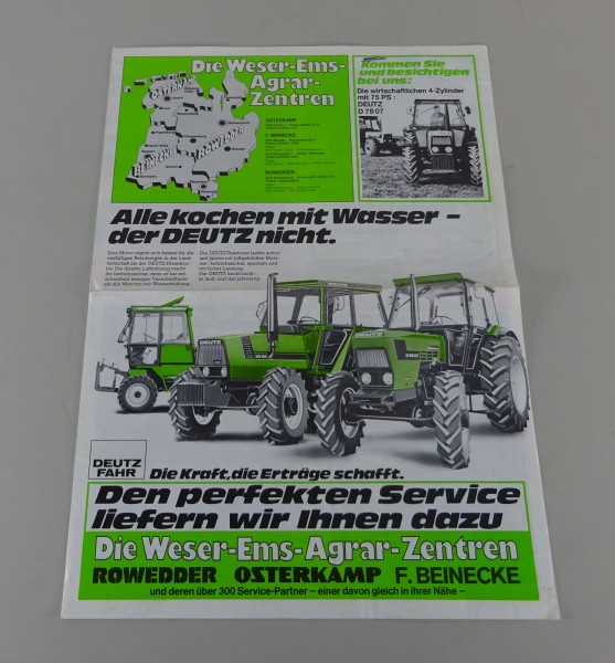 Prospekt / Broschüre Deutz-Programm Weser-Ems