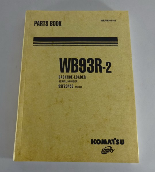 Parts Catalogue / Teilekatalog Komatsu Baggerlader WB93R-2 Stand 2002