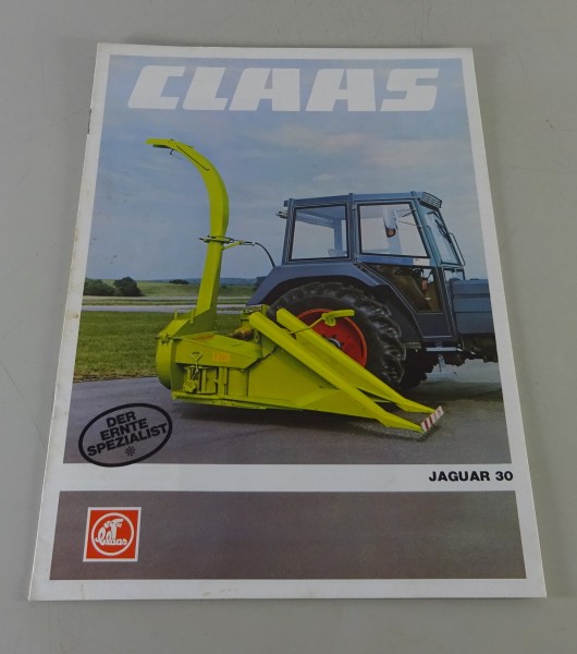 Prospekt / Broschüre Claas Häcksler Jaguar 30 Stand 09/1980