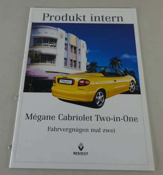 Prospekt Renault Mégane Cabriolet Two in One 1,6l 90PS / 2,0l 147 PS von 03/1997