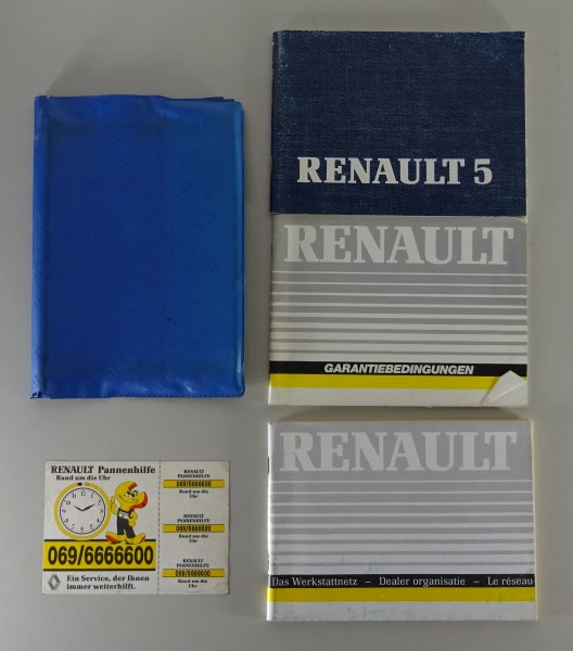 Bordmappe + Betriebsanleitung Renault R5 von 1989