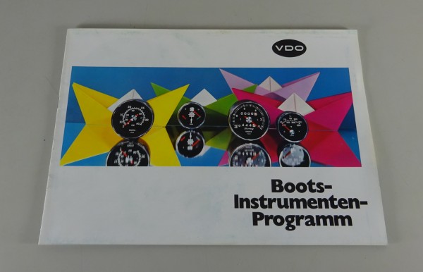 Prospekt / Broschüre VDO Boots-Instrumenten-Programm Stand ca. 1972