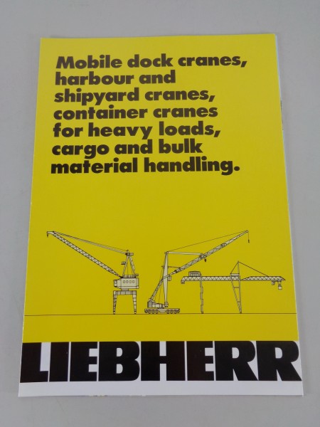 Brochure Liebherr dock cranes, habour cranes, shipyard cranes