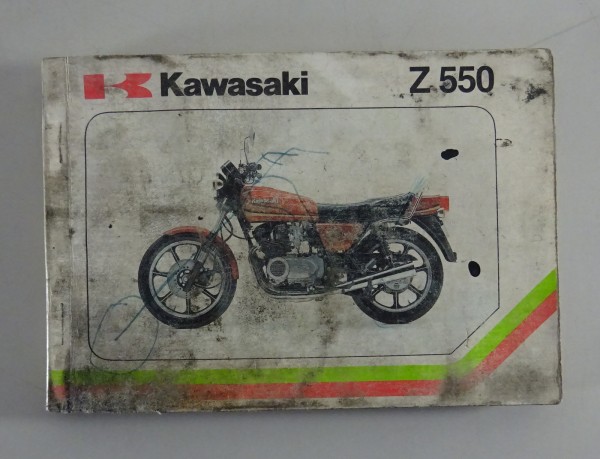 Betriebsanleitung / Handbuch Kawasaki Z 550 Stand 10/1980