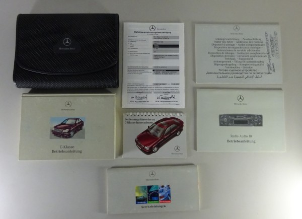 Bordmappe + Betriebsanleitung Mercedes C-Klasse W203 C180 C200 C240.. von 5/2000