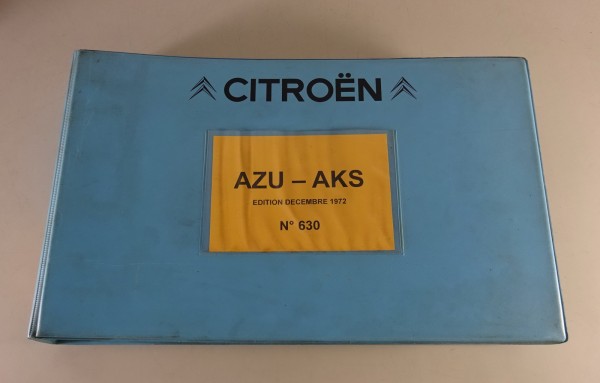Teilekatalog / Ersatzteilkatalog Citroen 2CV AZU AKS Kastenente Stand 12/1972