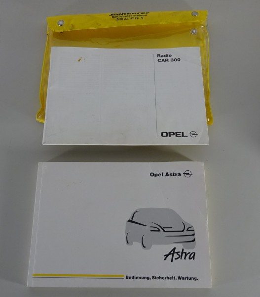 Bordmappe + Betriebsanleitung / Handbuch Opel Astra G von 09/1999