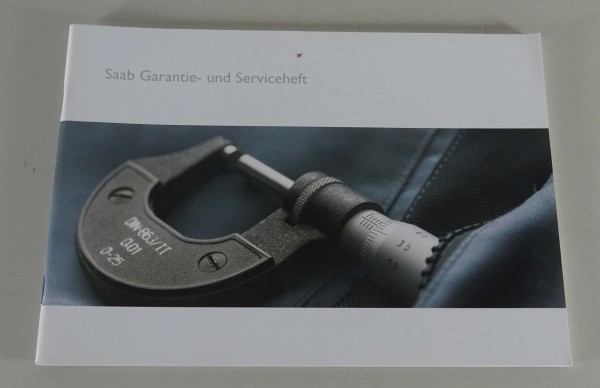 Scheckheft / Serviceheft blanko für Saab 9-3 / 9-5 + Cabrio Stand 2007