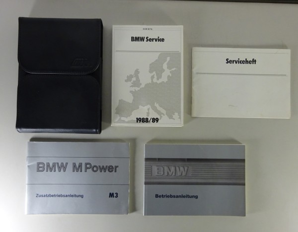 Bordmappe & Betriebsanleitung BMW E30 M3 & 316 - 325i Cabrio Stand 01/1987