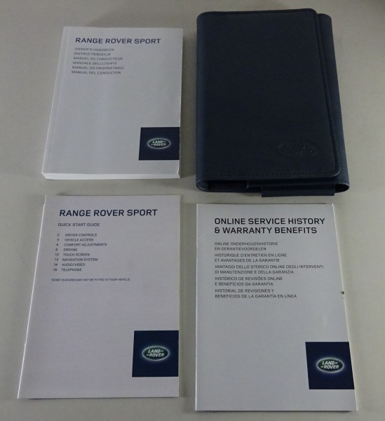 Wallet + Owner's manual / Handbook Range Rover Sport II Typ L494 from 2013