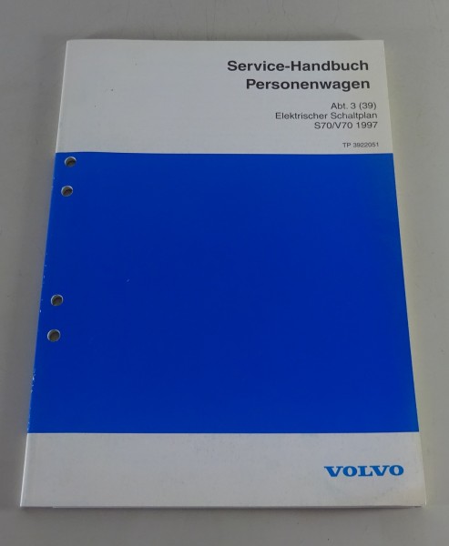 Werkstatthandbuch Elektrik / Elektrische Schaltpläne Volvo S70 / V70 von 11/1996