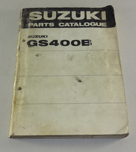 Teilekatalog / Spare Parts Catalogue Suzuki GS 400 B Stand 08/1976
