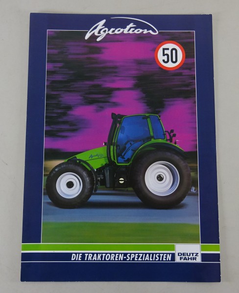 Prospekt / Broschüre Deutz FahrTraktor Agrotron Stand: 08/1996