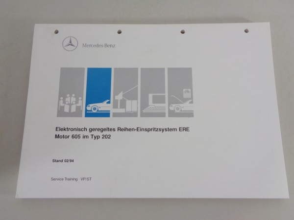 Schulungsunterlage Mercedes Einspritzsystem ERE Motor 605 im Typ W202 von 2/1994