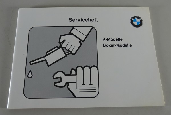 Scheckheft BMW Boxer-Modelle & K-Modelle blanko - ohne Einträge Stand 03/1989