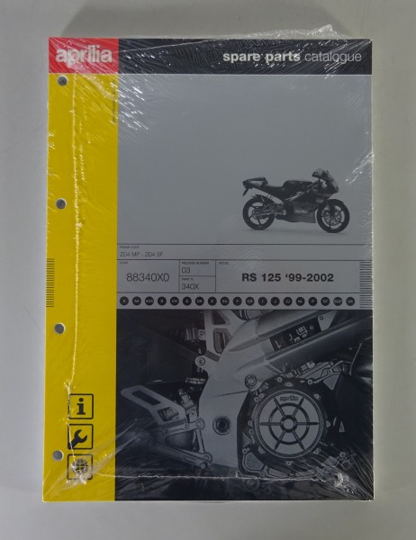 Teilekatalog / Spare Parts Catalog Aprilia RS 125 Stand ´99 - 2002