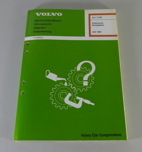 Werkstatthandbuch Elektrik / Elektrische Schaltpläne Volvo 940 Stand 1995
