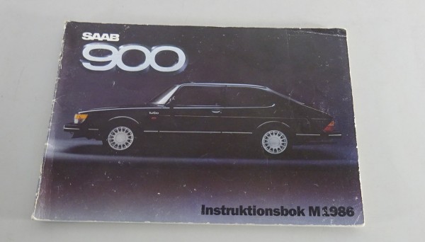 Instruktionsbok Saab 900 900 / 900i / 900 CD / 900 Turbo v.1986