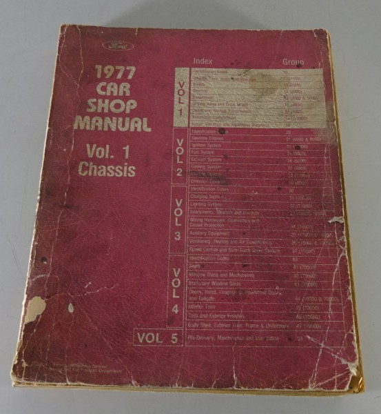 Werkstatthandbuch Band I Ford Mustang II, Thunderbird / Mercury Monarch etc.1977