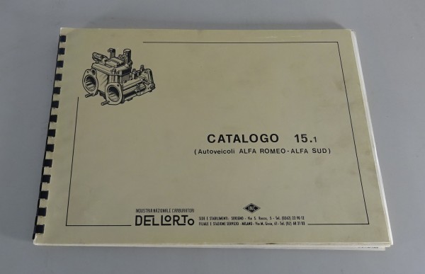 Teilekatalog Dellorto Vergaser für Alfa Romeo GT GTV Spider Junior von 1977 | I