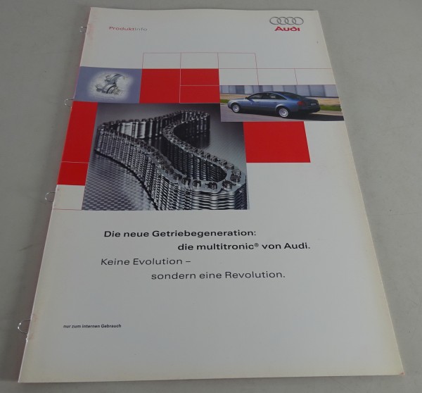 Produktinformation Audi die neue Getriebegeneration: die Multitronic von 10/1999