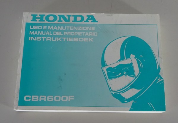 Uso e Manutenzione / Manual del Propietario / Intruktieboek Honda CBR600F 1993