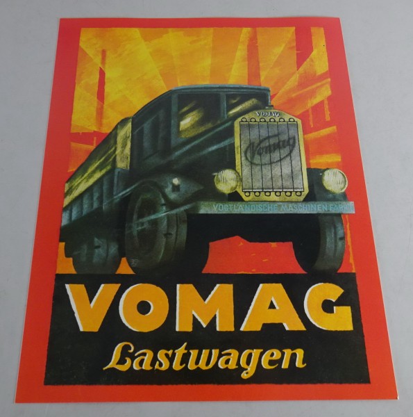 Prospekt / Werbeplakat VOMAG Lastwagen Vogtländische Maschinenfabrik