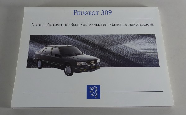 Betriebsanleitung / Handbuch Peugeot 309 Stand 06/1992