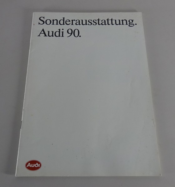 Prospekt Audi 90 B3 Sonderausstattung Stand 07/1987
