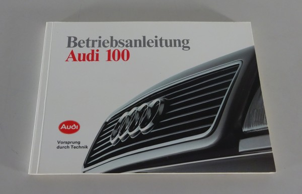 Betriebsanleitung / Handbuch Audi 100 C4 incl. Quattro, Stand 1990