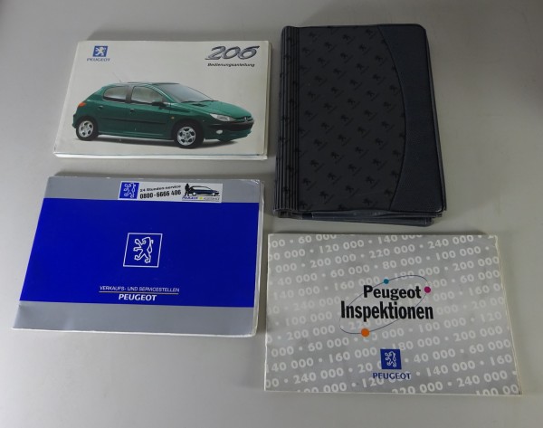 Bordmappe + Betriebsanleitung / Handbuch Peugeot 206 Stand 11/1998