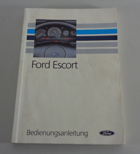 Betriebsanleitung / Handbuch Ford Escort + Cabrio von 12/1990