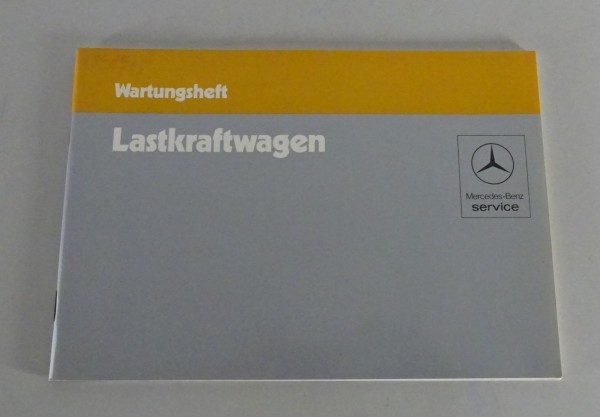 Scheckheft / Wartungsheft blanko Mercedes-Benz LKW LK / MK / SK Stand 09/1985