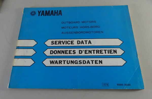Werkstatthandbuch Yamaha Außenborder Stand 11/1975