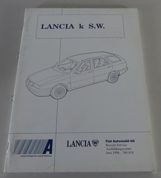 Schulungsunterlagen / Technische Information Lancia K / Kappa S.W. Stand 06/1996