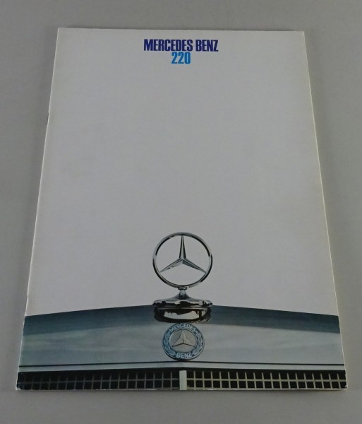 Prospekt / Broschüre Mercedes-Benz 220 W115 / 118 Stand 12/1967