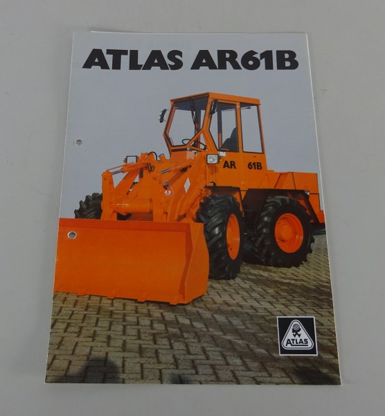 Prospekt / Broschüre Atlas Radlader AR 61B Stand 03/1986