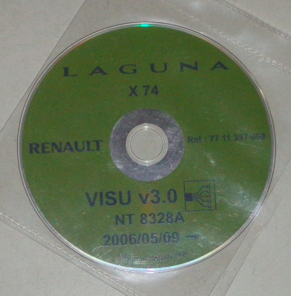 Werkstatthandbuch Elektrik / Schaltpläne auf DVD Renault Laguna X74 - 05/2006