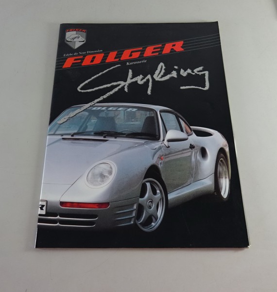 Prospekt Folger Karosserie Styling / Tuning für Porsche, VW, BMW Stand 1992