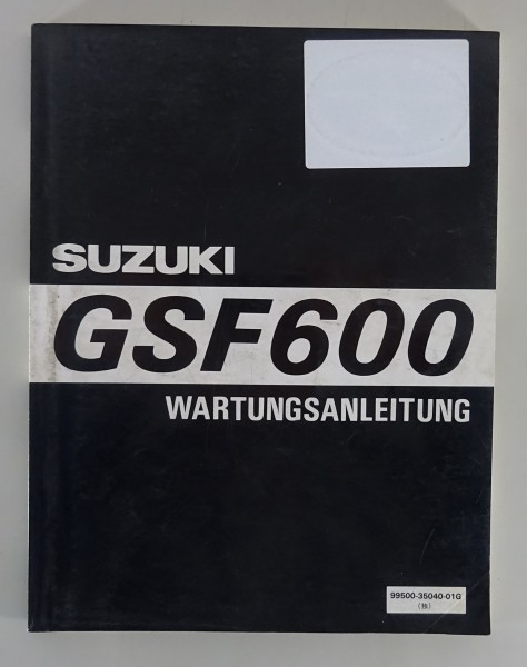 Werkstatthandbuch / Wartungsanleitung Suzuki GSF600 Bandit Stand 03/1995