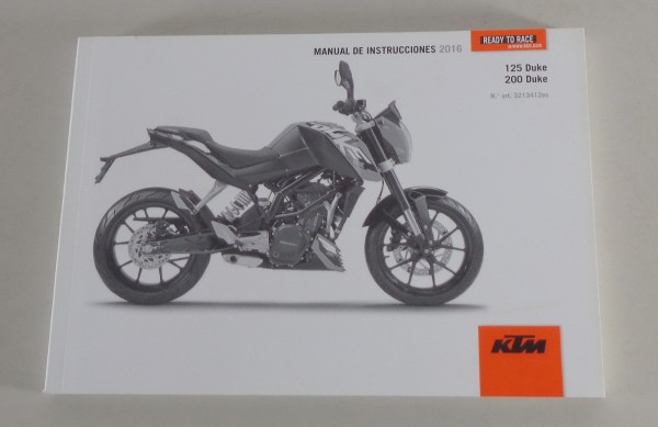 Manual de instrucciones KTM 125 Duke / 200 Duke de 11/2015