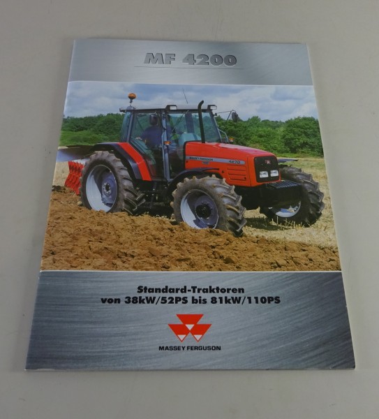 Prospekt / Broschüre Massey Ferguson MF 4200 / 52 PS - 110 PS Stand 2000