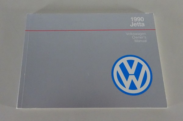Owner´s Manual / Handbook VW Jetta 2 / II USA / Canada 1990 Model from 08/1989