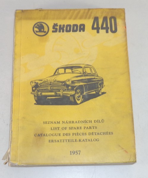 Teilekatalog / Parts List Skoda Octavia 440 Stand 1957