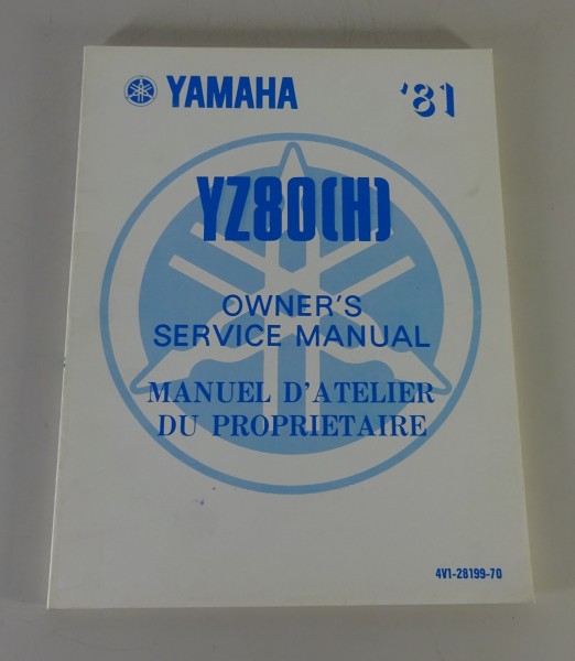 Workshop Manual / Manuel D'atelier Yamaha YZ 80 (H) Dirt bike from 07/1980