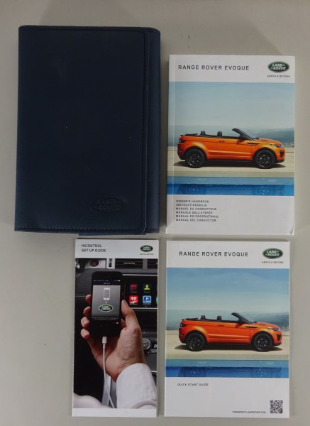 Owner's Manual + Wallet Range Rover Evoque Cabrio from 2016