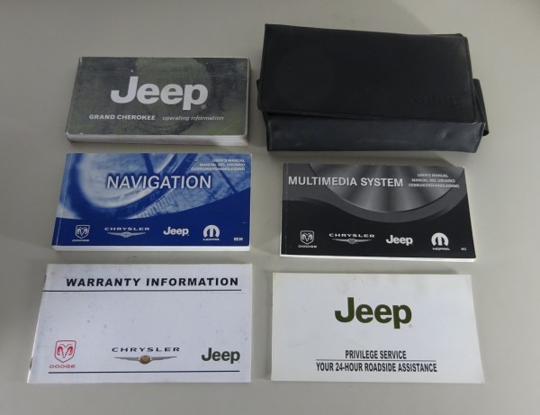 Owner's Manual / Handbook + Wallet Jeep Grand Cherokee Typ WH printed 2007