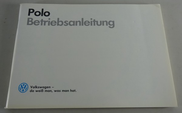 Betriebsanleitung VW Polo 2 / II Steilheck / Coupé / Stufenheck Typ 86c von 1987