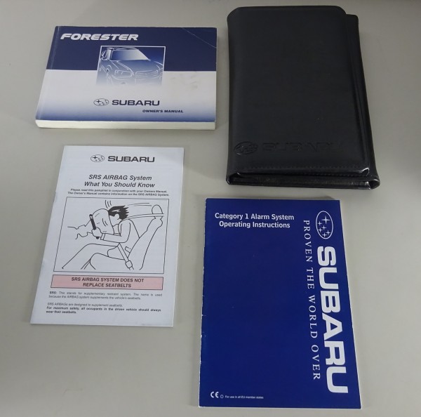 Wallet + Handbook / Owner's manual Subaru Forester Type SG from 11/2002