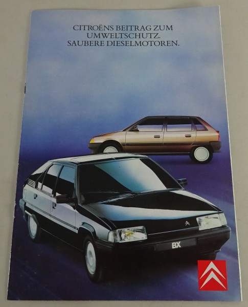 Prospekt / Brochure Citroen Dieselmotoren | Citroens Beitrag zum Umweltschutz